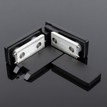 P03-105BLK/sus304 Петля стекло-стекло 180°, черный матовый, sus304 P03-105BLK/sus304 Петля стекло-стекло 180°, черный матовый, sus304