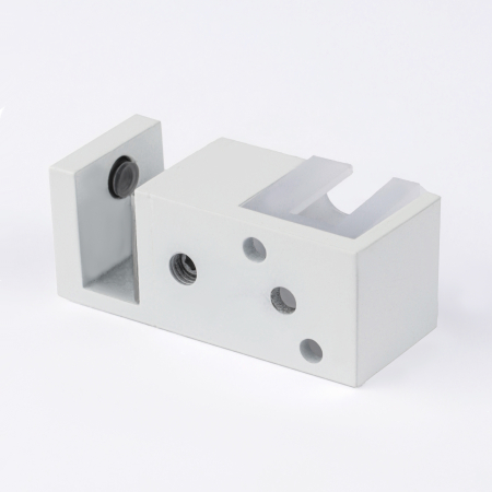 N02-402WM/sus304 Нижняя направляющая двойная, белый матовый,sus304