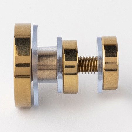 Крепление стационарного стекла к штанге 30х10 золото глянцевое S10-G3001GD