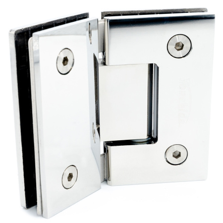 CL-105S-PC Петля крепление стекло-стекло 135°, Хром глянцевый
