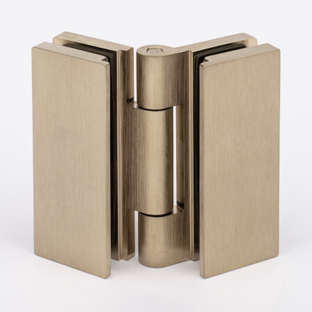 Петля стекло-стекло с  крышками, брашированное золото, латунь H7903-BGD/brass Петля стекло-стекло с  крышками, брашированное золото, латунь H7903-BGD/brass