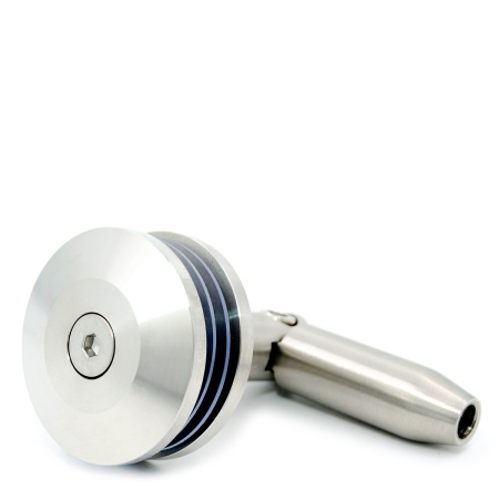 CG-03 Крепление козырька, тяга-стекло, Хром Матовый