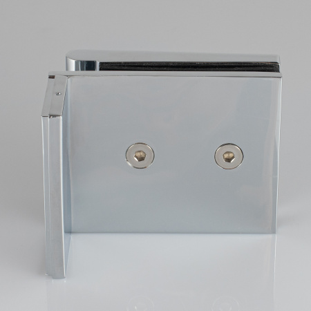 K03-200CR/brass Коннектор, стекло-стена 90°, хром, латунь