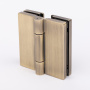 Петля стекло-стекло с  крышками, бронза, латунь H7903-BRZ/brass