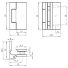 Петля стена-стекло с  крышкой 90°, бронза, латунь H79L-BRZ/brass