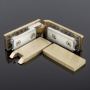 P03-104BGM/sus304 Петля стекло-стекло 135˚, брашированное золото, sus304