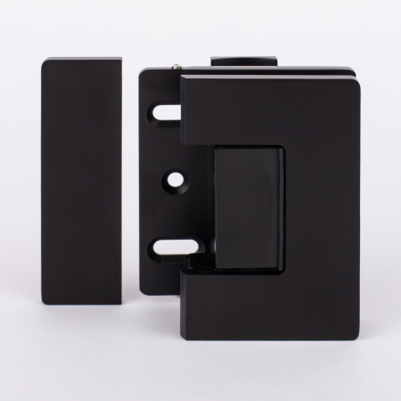 Петля стена-стекло с крышкой 90°,черный матовый, латунь H5-BLK/brass Петля стена-стекло с крышкой 90°,черный матовый, латунь H5-BLK/brass