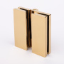 Петля стекло-стекло с  крышками,  яркое золото, латунь H7903-GD/brass