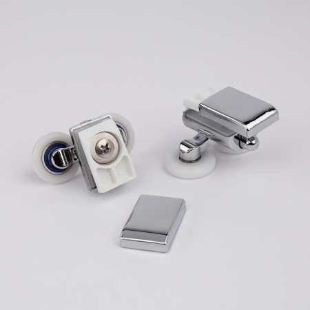 Ролики для дверей душевой кабины хром глянцевый, 4 шт, 2 верхних, 2 нижних