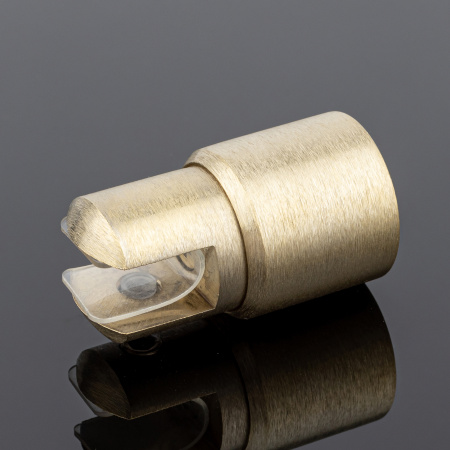D02-508BGM/brass Держатель стекла ф19, брашированное золото, латунь