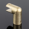 D02-509BGM/brass Держатель стекла ф19 торцевой 90°, брашированное золото, латунь