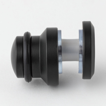 Фиксатор стекла к штанге 30х10 нижний матовый черный S10-F3001BL