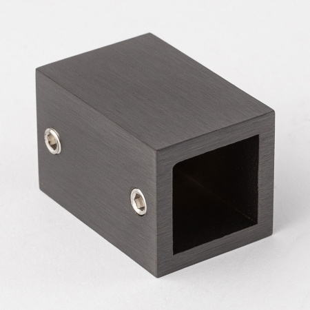 Крепление штанги 15х15 к стене Графит S10-1501GF