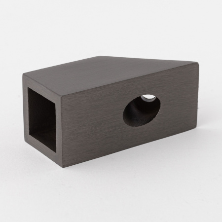Крепление штанги 15x15 к стене 45° Графит S10-1504GF