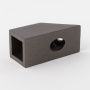 Крепление штанги 15x15 к стене 45° Графит S10-1504GF