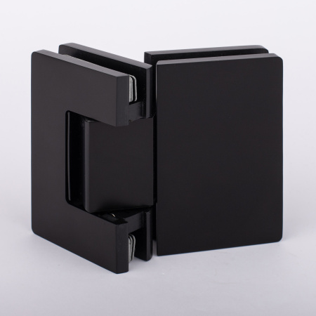 Петля стекло-стекло с  крышками, черный матовый, латунь H5003-BLK/brass Петля стекло-стекло с  крышками, черный матовый, латунь H5003-BLK/brass