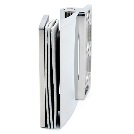 CL-904-PC Петля латунная стекло-стена без фиксации, Хром глянцевый