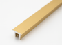Z-AL/BGD Заглушка для п-образного профиля 19х13, 1 м, алюминий/брашированное золото