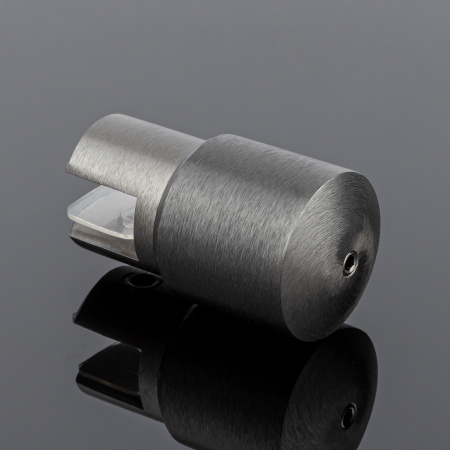 D02-508GFM/brass Держатель стекла ф19, графит матовый, латунь