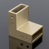 S02-504BGD/sus304 Соединитель трубы 30х10 угловой 90°, брашированное золото, sus304
