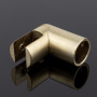D02-509BGM/brass Держатель стекла ф19 торцевой 90°, брашированное золото, латунь