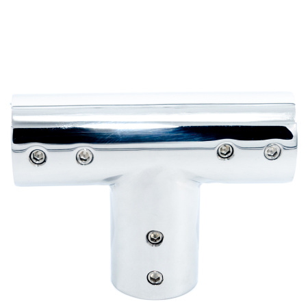 CK-506D19-PC Коннектор труба-труба Т-образный, D19мм, Хром глянцевый