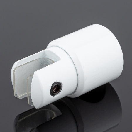 D02-508WM/brass Держатель стекла ф19, белый матовый, латунь