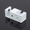 N02-402WM/sus304 Нижняя направляющая двойная, белый матовый,sus304