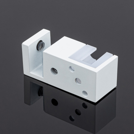 N02-402WM/sus304 Нижняя направляющая двойная, белый матовый,sus304