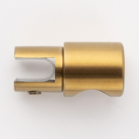 D02-508BGM/brass Держатель стекла ф19, брашированное золото, латунь