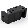 N02-402BLK/sus304 Нижняя направляющая двойная, черный матовый,sus304