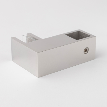 Крепление штанги 15х15 к стеклу Хром глянцевый S10-1506PC