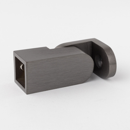 Регулируемый держатель штанги 15х15 к стене матовый темно-серый S10-15R03GF