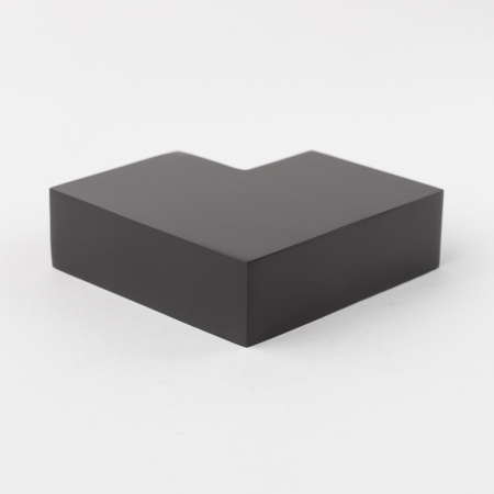 S02-504BLK/sus304 Соединитель трубы 30х10 угловой 90°, черный матовый, sus304