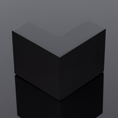 S02-504BLK/sus304 Соединитель трубы 30х10 угловой 90°, черный матовый, sus304