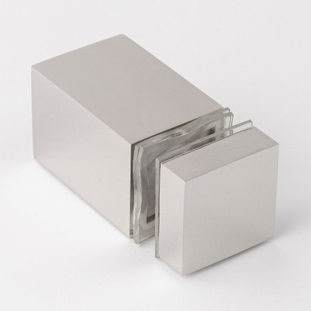 Сквозное крепление штанги 15х15 к стеклу Хром глянцевый S10-1507PC