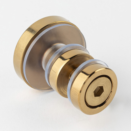 Крепление стационарного стекла к штанге 30х10 золото глянцевое S10-G3001GD