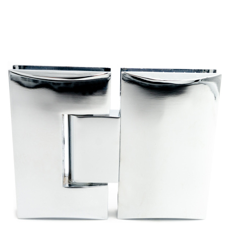 CL-504Z-PC Петля крепление стекло-стекло 180°, Хром глянцевый