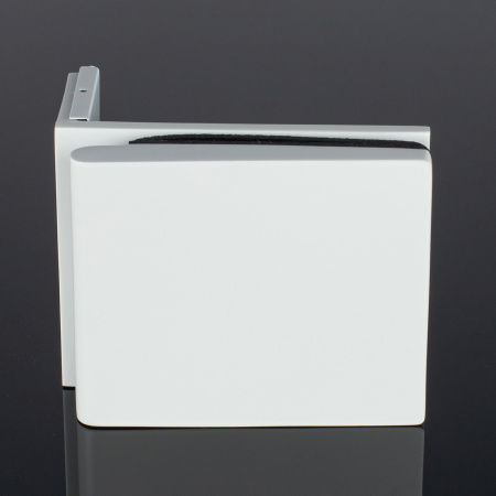 K03-200WG/brass Коннектор, стекло-стена 90°, белый глянец, латунь