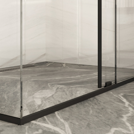 Комплект фурнитуры СП-ПЧ3 для раздвижной душевой кабины из стекла