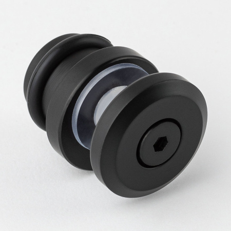 Фиксатор стекла к штанге 30х10 нижний матовый черный S10-F3001BL