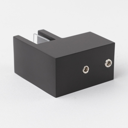 Крепление штанги 15х15 к стеклу матовый черный S10-1505BL