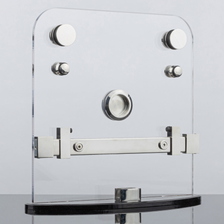 RS02-400СR/SUS304 Комплект раздвижной системы для стеклянных душевых кабин, хром, SUS304