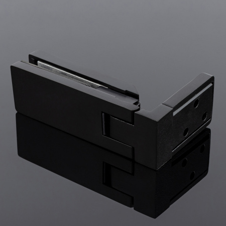 P03-106BLK/sus304 Петля стена-стекло, открывание 90˚, черный матовый, sus304 P03-106BLK/sus304 Петля стена-стекло, открывание 90˚, черный матовый, sus304