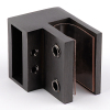 D02-503GFM/sus304 Держатель труба-стекло 30х10 торцевой, графит матовый, sus304