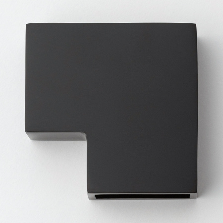 S02-504BLK/sus304 Соединитель трубы 30х10 угловой 90°, черный матовый, sus304