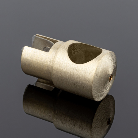 D02-508BGM/brass Держатель стекла ф19, брашированное золото, латунь