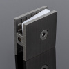 K02-202GFM/sus304 Коннектор стена-стекло 90˚, графит матовый, sus304