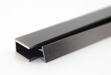 Z-AL/GRF Заглушка для п-образного профиля 19х13, 1 м, алюминий/Гграфит