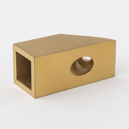 Крепление штанги 15x15 к стене 45° Брашированное золото S10-1504GDB